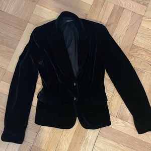 black velvet blazer